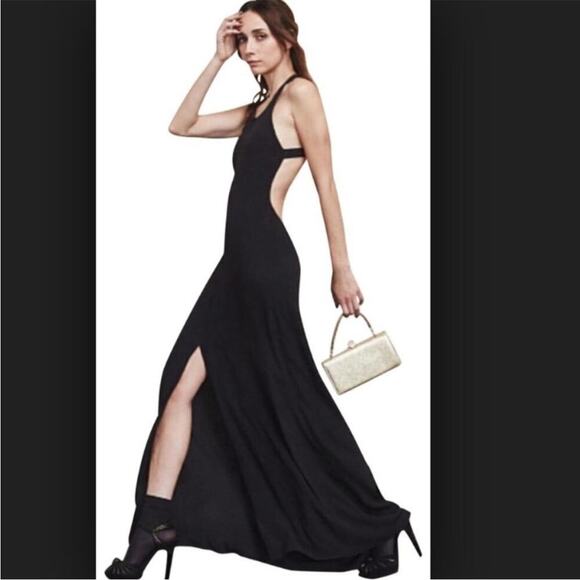 Reformation Nightingale High Neck Open Back Maxi Dress - Picture 3 of 11